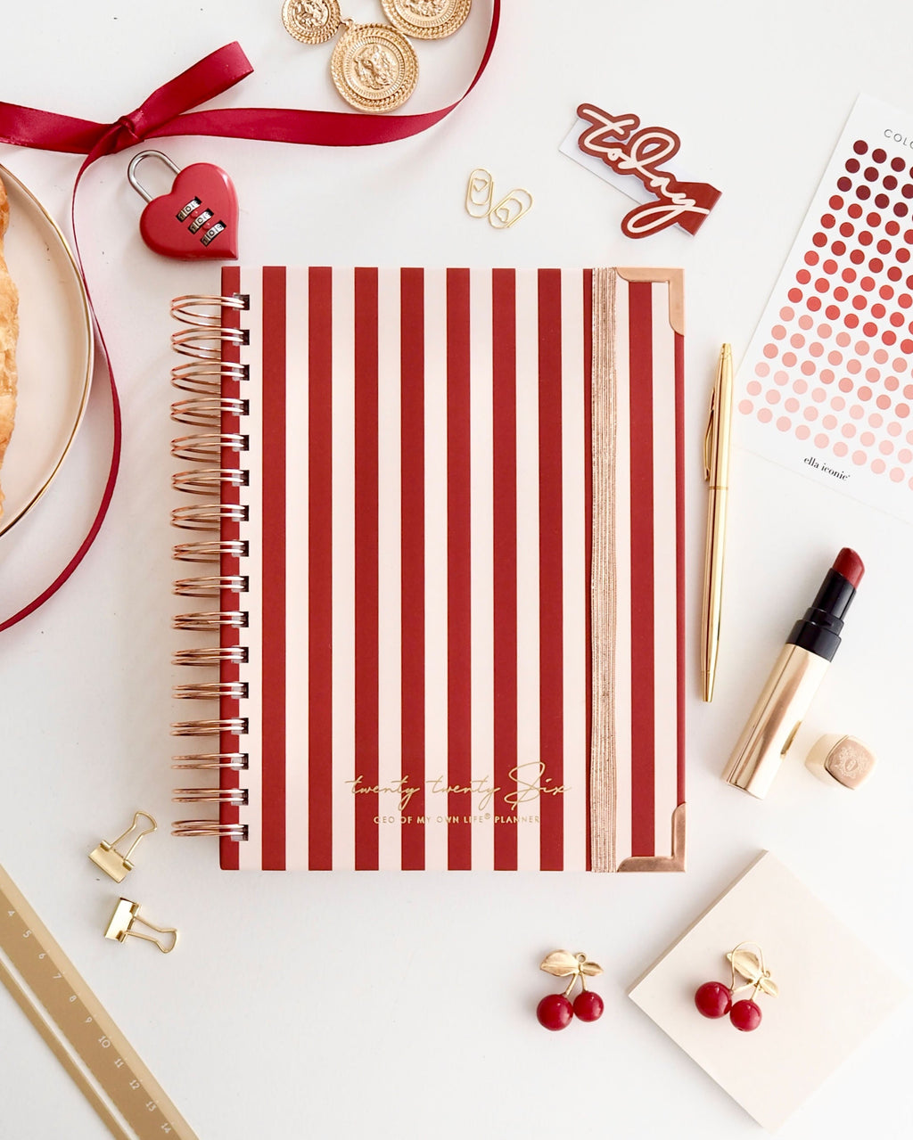 2026 Weekly Life Planner Rouge