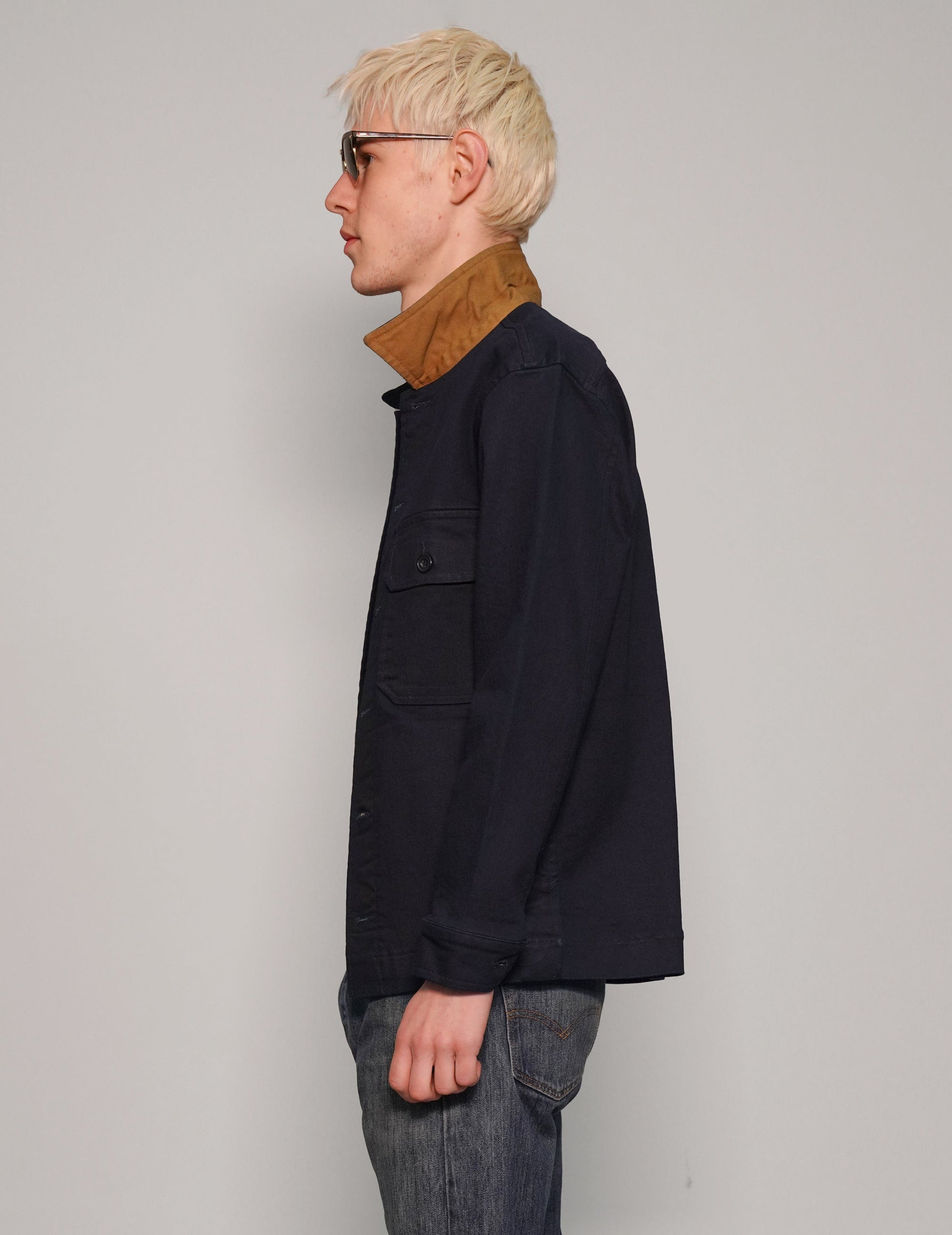 Navy Cotton Workshirt