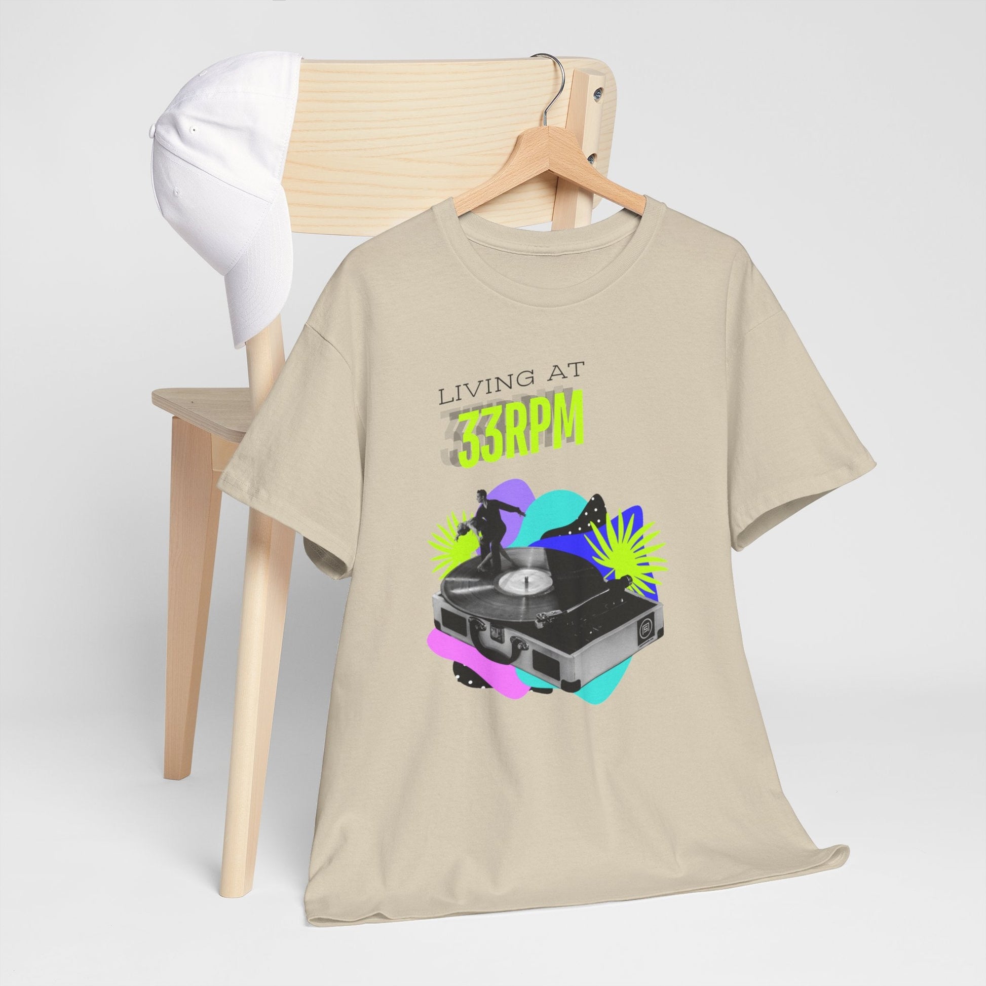 Living at 33rpm Flouro Men's T-Shirt