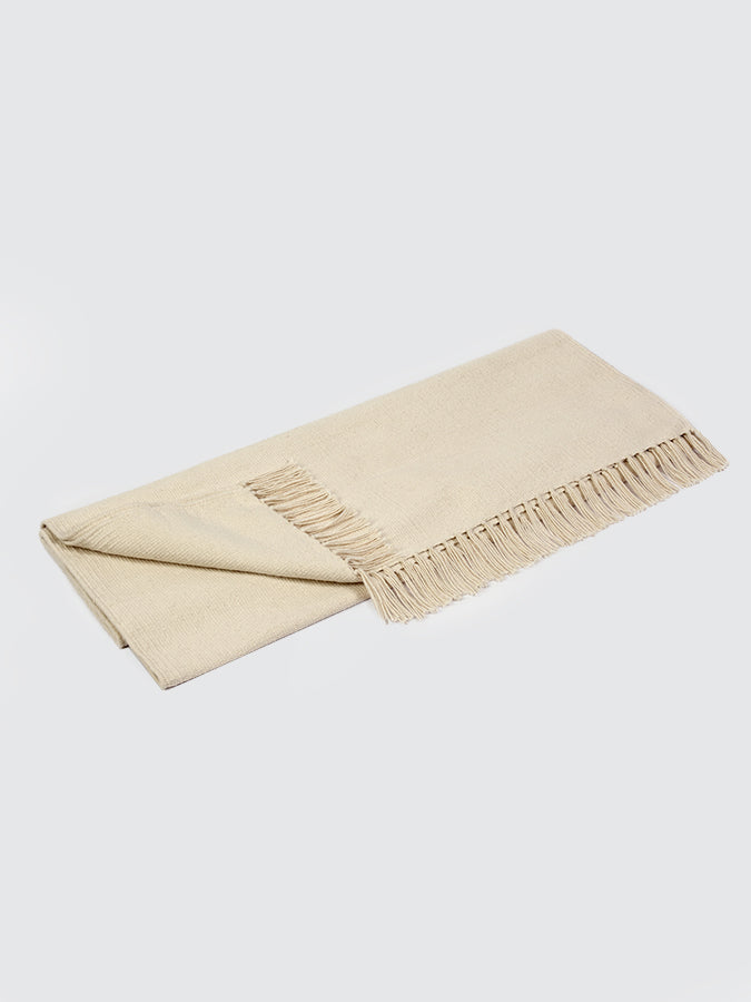 Organic Cotton Yoga Mat Rug in Ecru