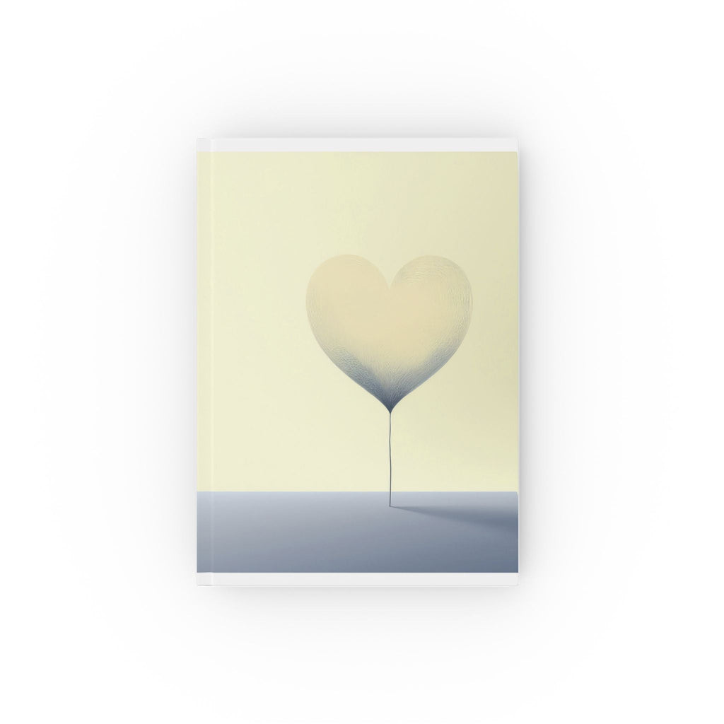 Hardback Journal with Minimalist Heart Design Lined Unlined or Graph Pages
