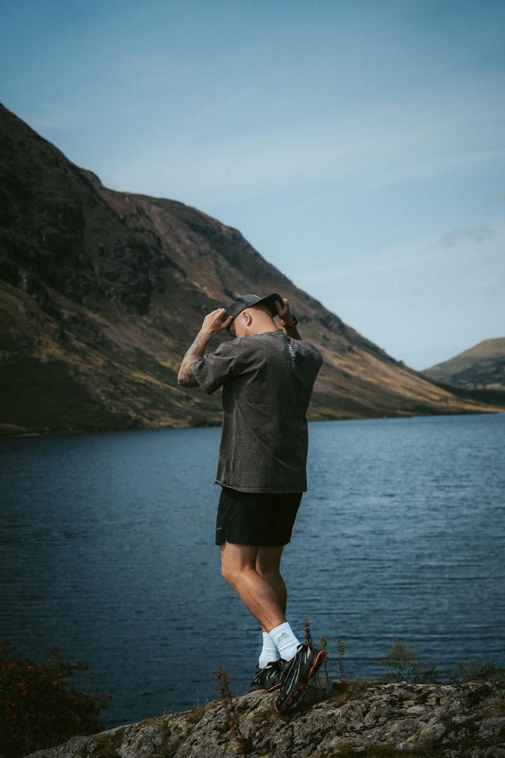 Washed Grey Cotton Drop Shoulder Oversized Tee Unisex