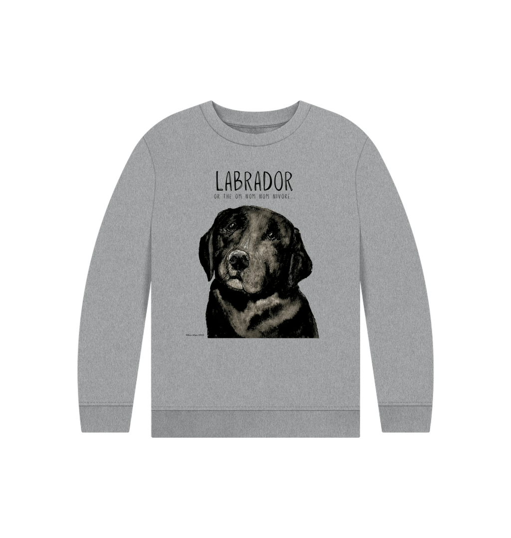 The Crumb Catcher in Chief Black Labrador Kids Sweatshirt