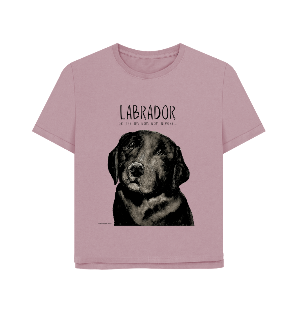 Feed Me Snacks and Compliments Black Labrador Relaxed Fit Tee
