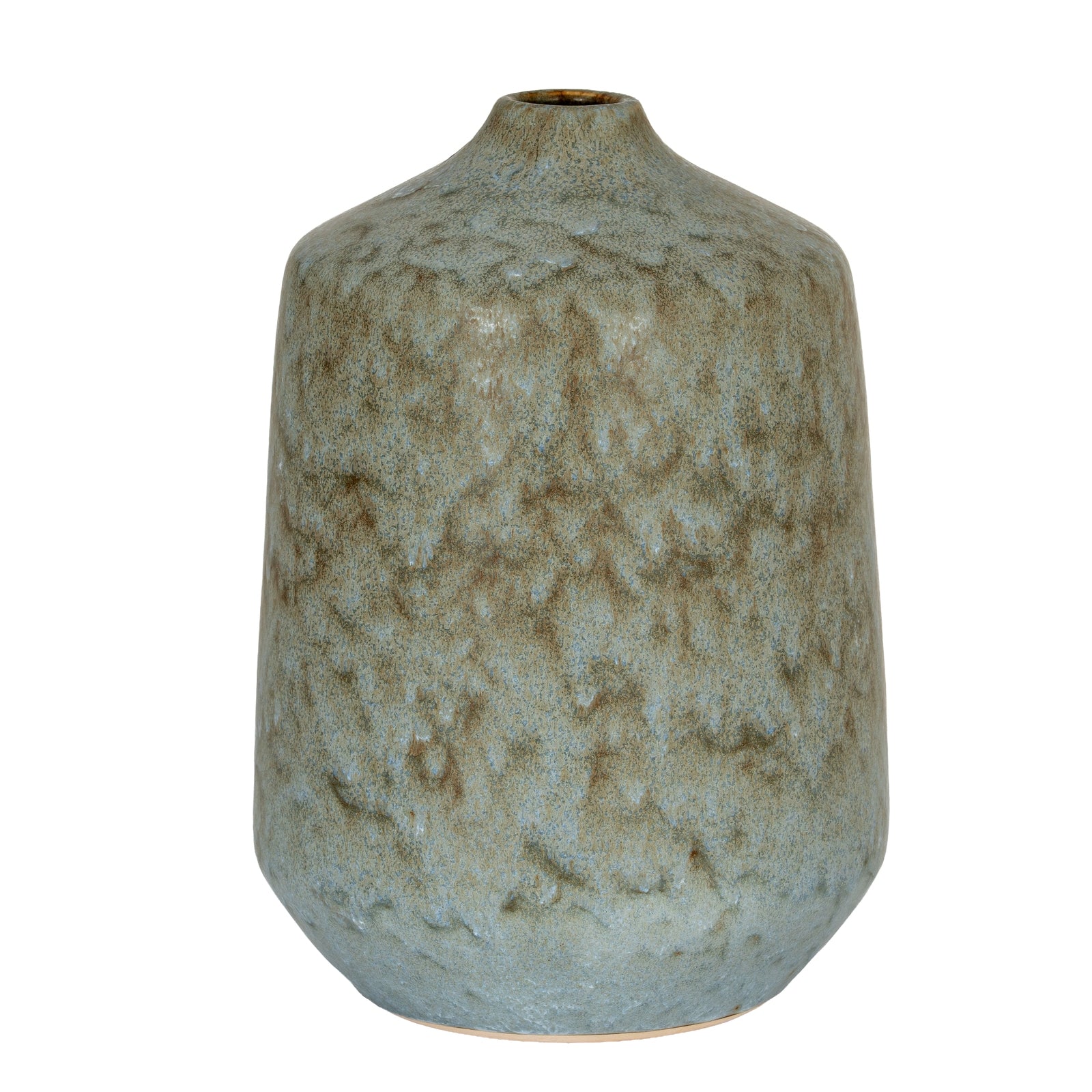 bold grey ceramic vase with a dramatic silhouette and a soft matte texture