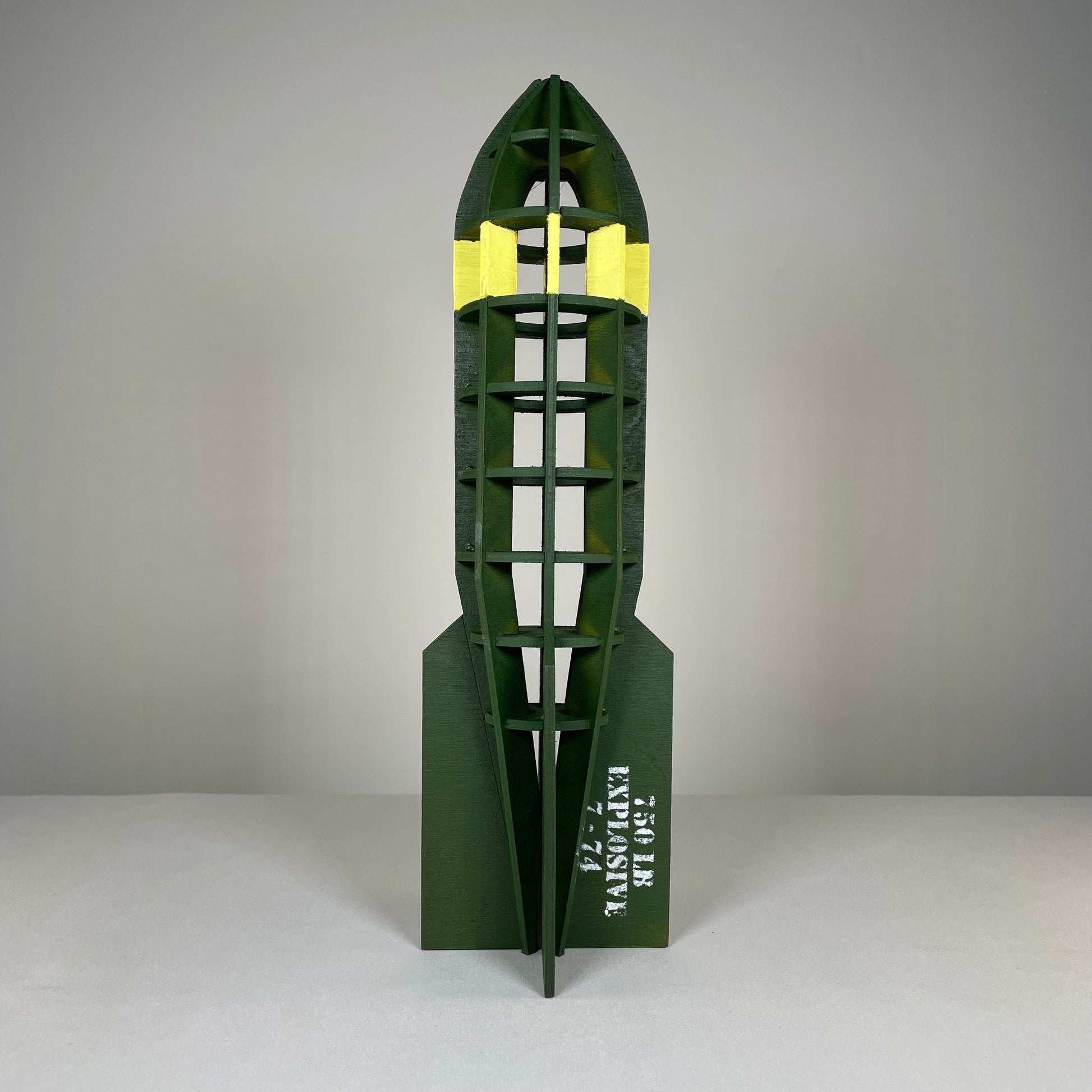 WW2 Bomb Prop Model, Pre-Built and Ready to Display