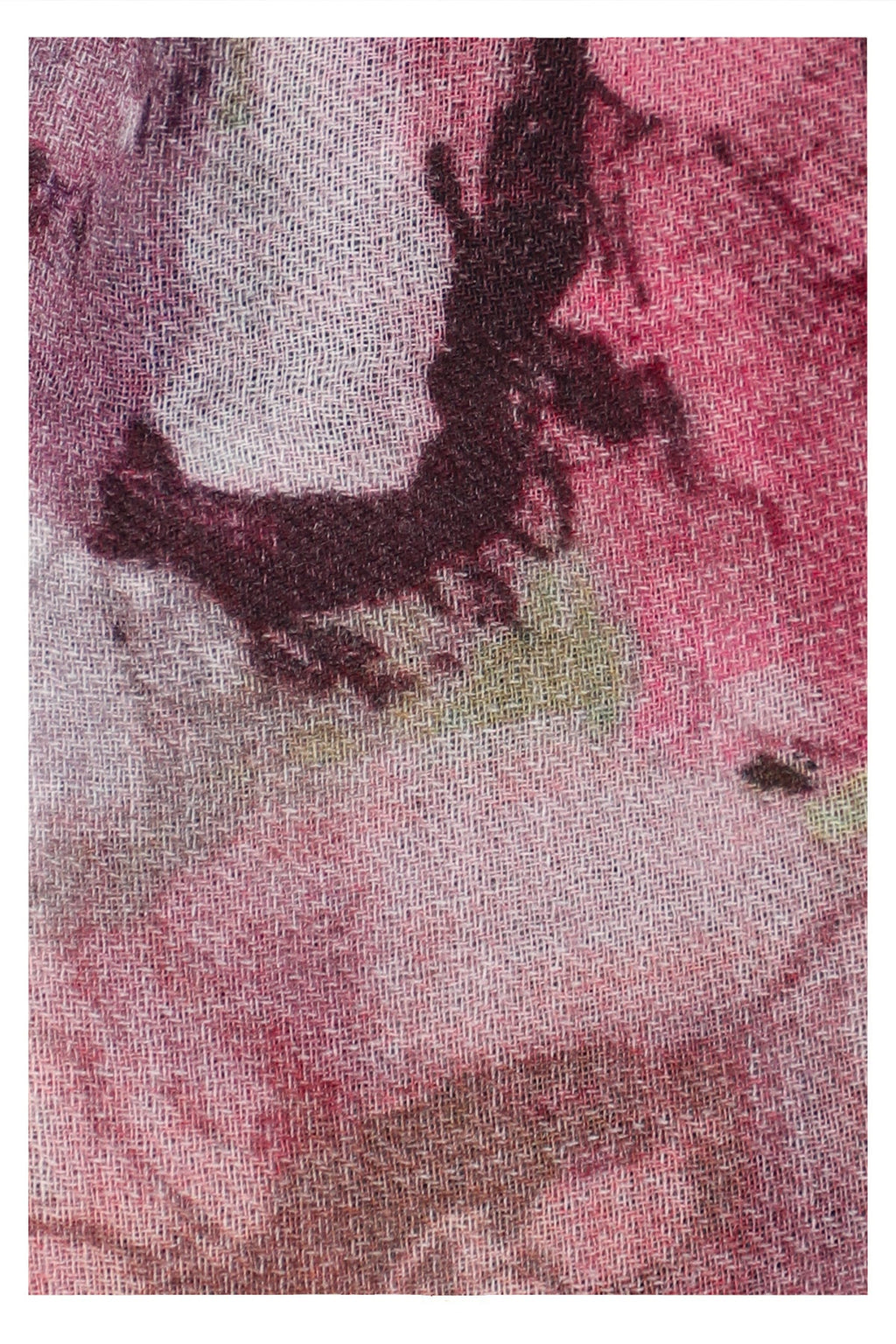 Romantic Bloom Wool Scarf in Multi Colour