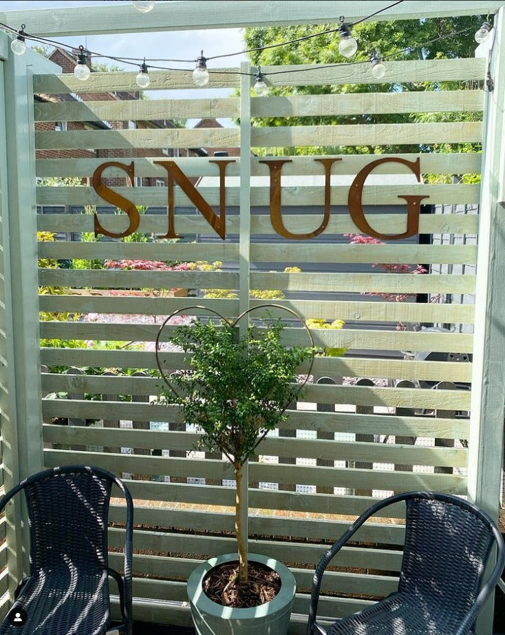 Rustic Metal Letters and Numbers 5 inch and 12 inch for Home and Garden Decor