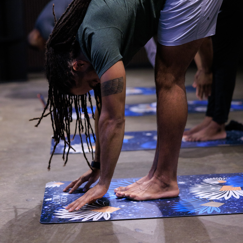 Sustainable Yoga Mat with Ravinala Tree Design