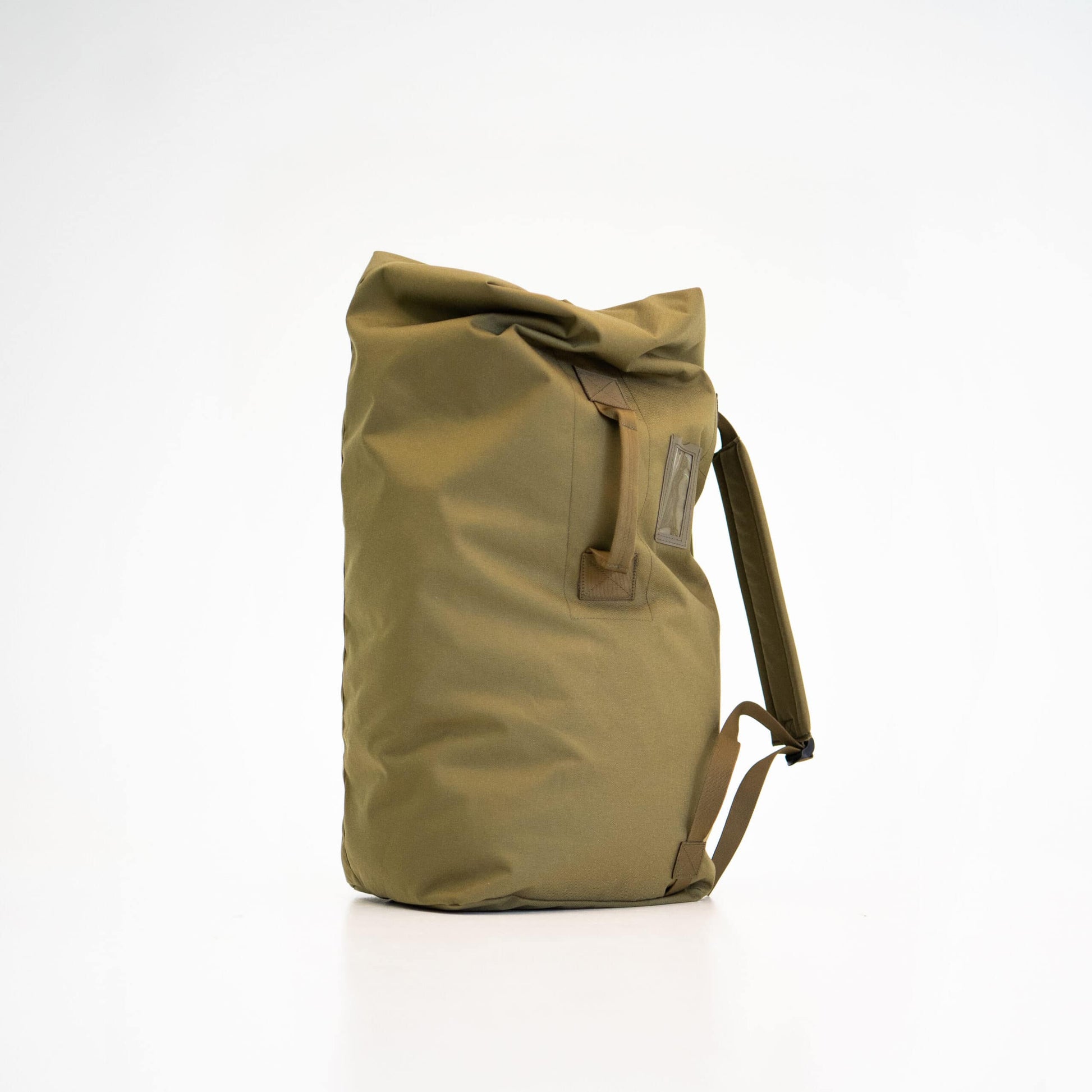 The Galvi-Linda Green Duffle Bag 047 - Durable & Versatile with Carabiner Secure Closure by Galvi Linda at www.brixbailey.com