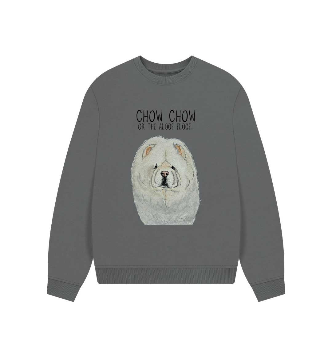 Cream Chow Chow Women's Oversized Sweatshirt
