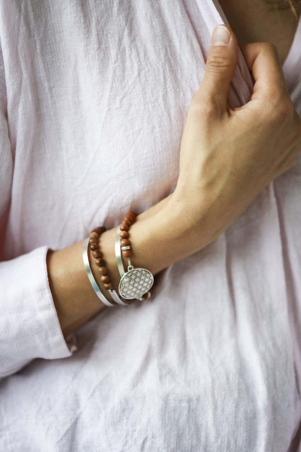 Flower of Life Bracelet – Unity Symbol in Silver or Gold by New Vintage by Kriss at brixbailey.com