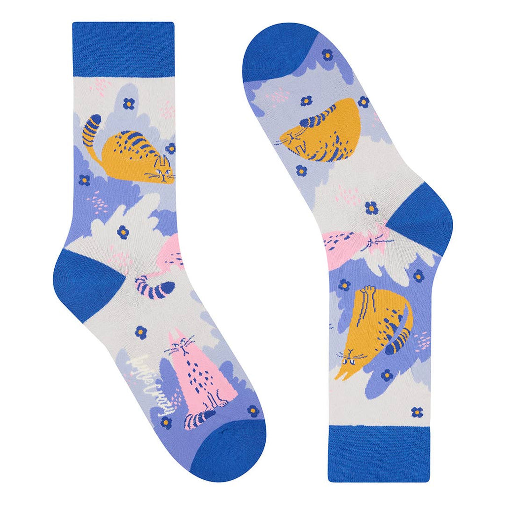 Cat Nap Socks for Women and Men