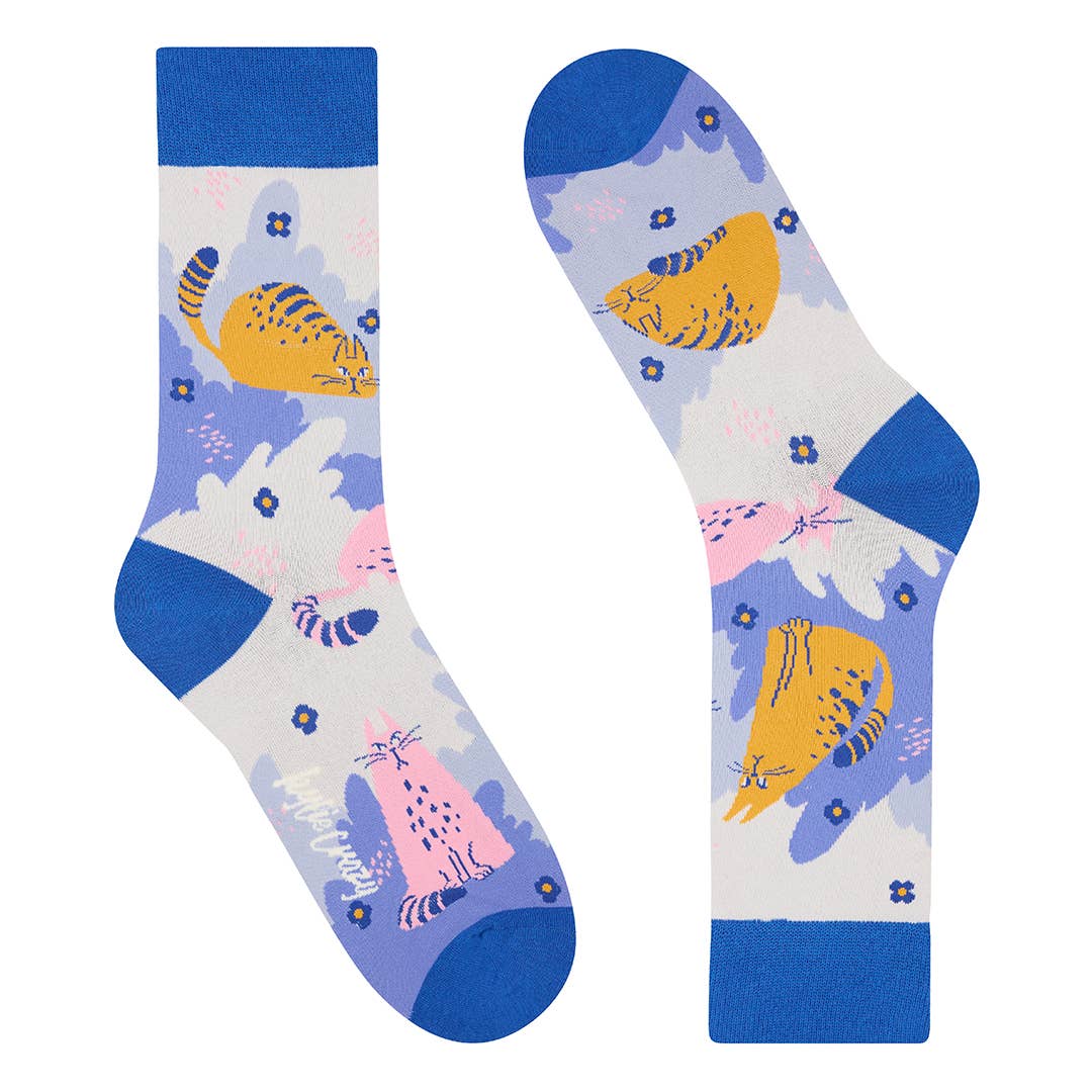 Cat Nap Socks for Women and Men