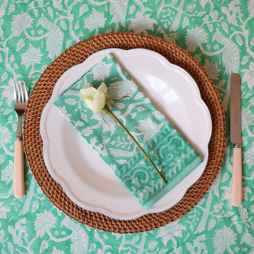 Jade Garden Cotton Napkins Set of 4