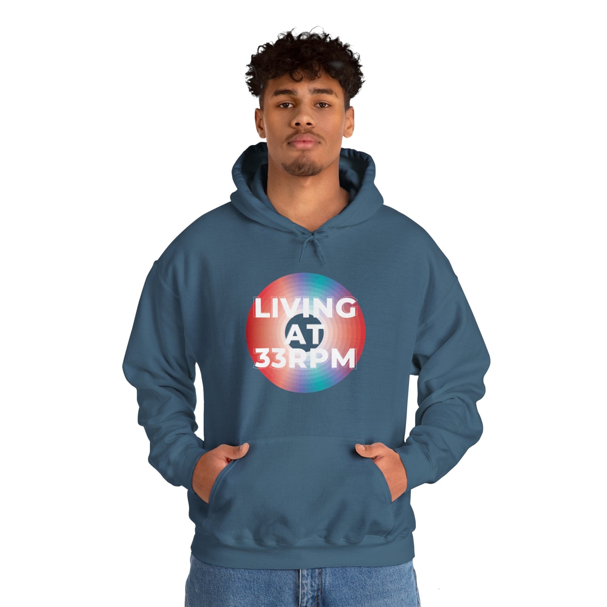 Living at 33rpm Men's Hoodie