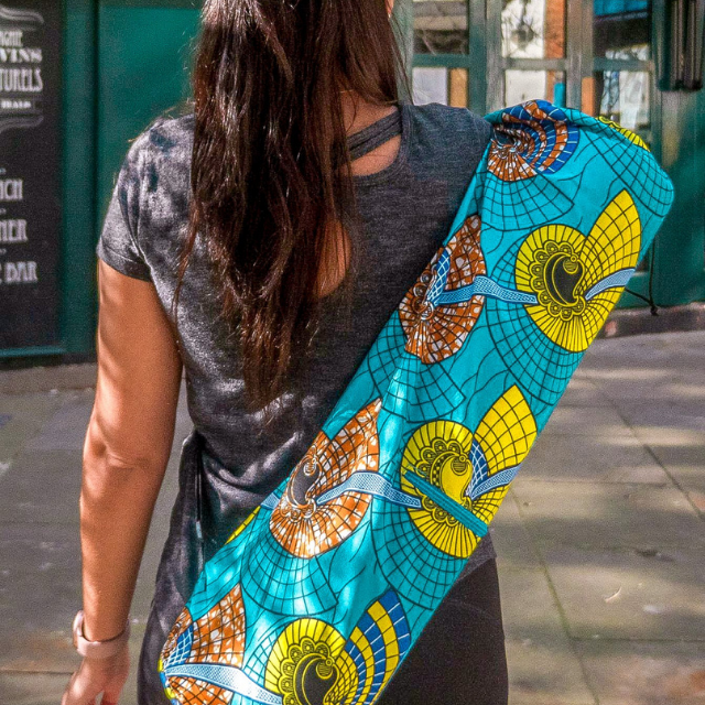 Yoga Bag Nautilus Sky Blue Seashells
