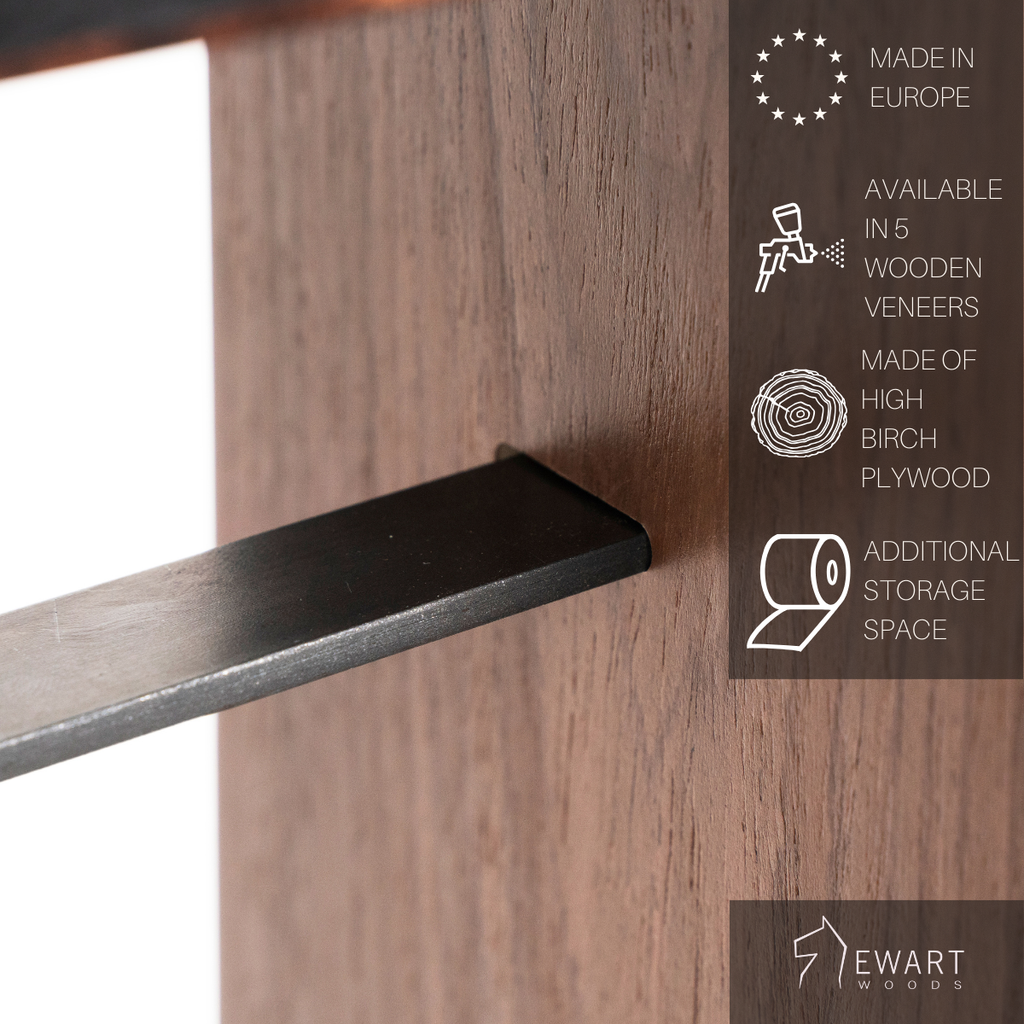 Rustic Wooden Toilet Paper Holder – Stylish & Practical by Ewart Woods at www.brixbailey.com