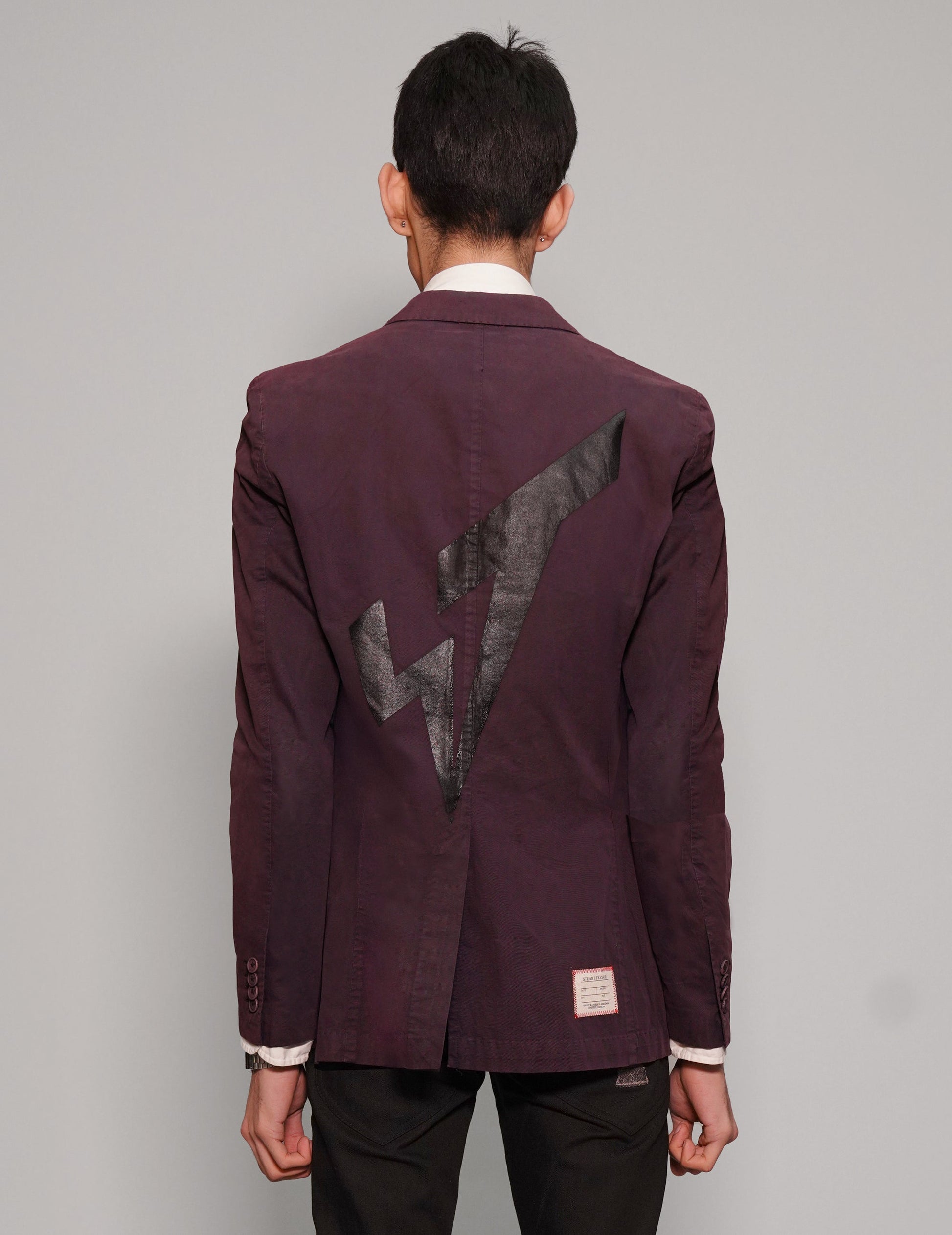Purple Cotton Blazer in Vintage Condition