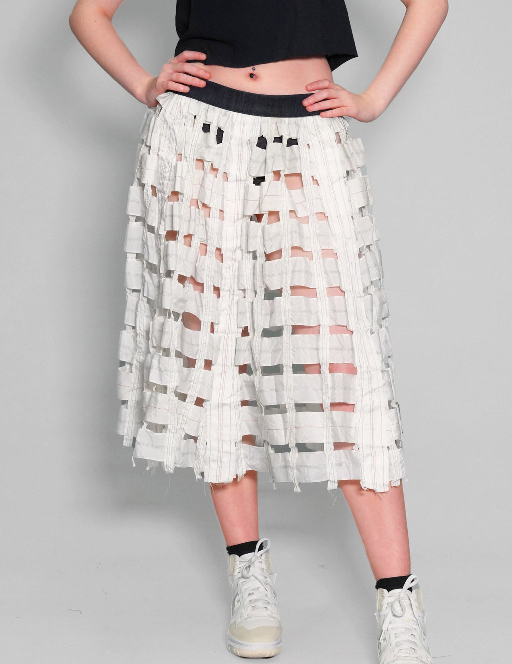 Parachute Skirt in White or Black