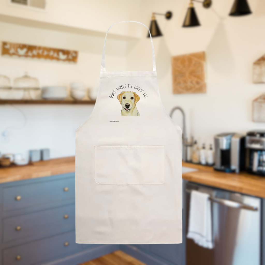 Labrador Cooking Apron with Cheese Tax Design