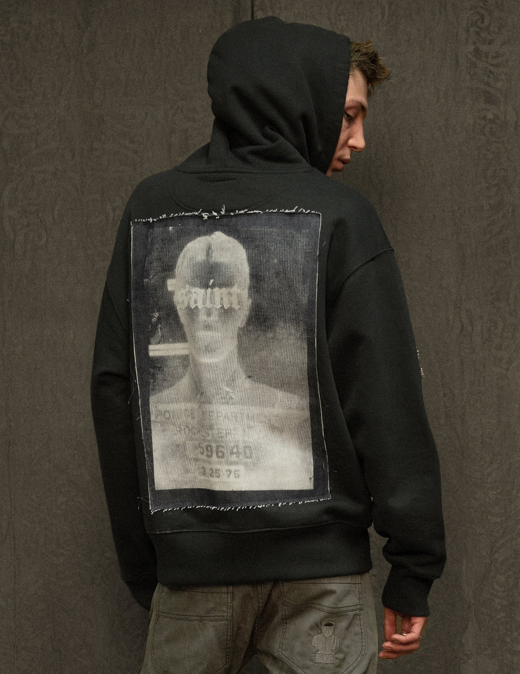 Multipatch Logo Hoodie in Black