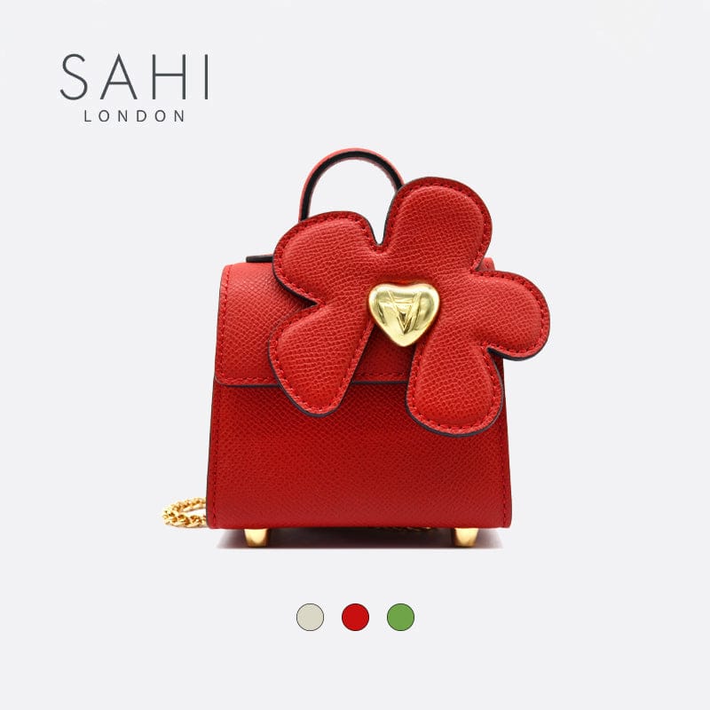 Little Flower Daisy Leather Crossbody Mini Bag