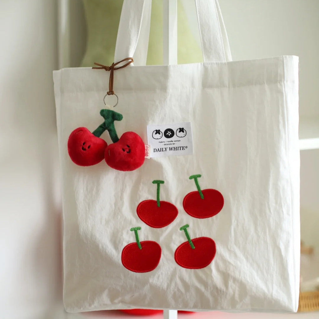 White Cherry Bag Charm