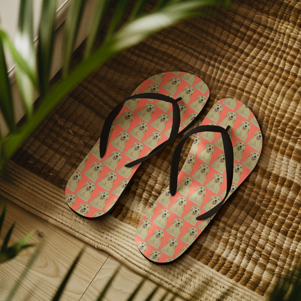 Golden Retriever Flip Flops for Dog Lovers