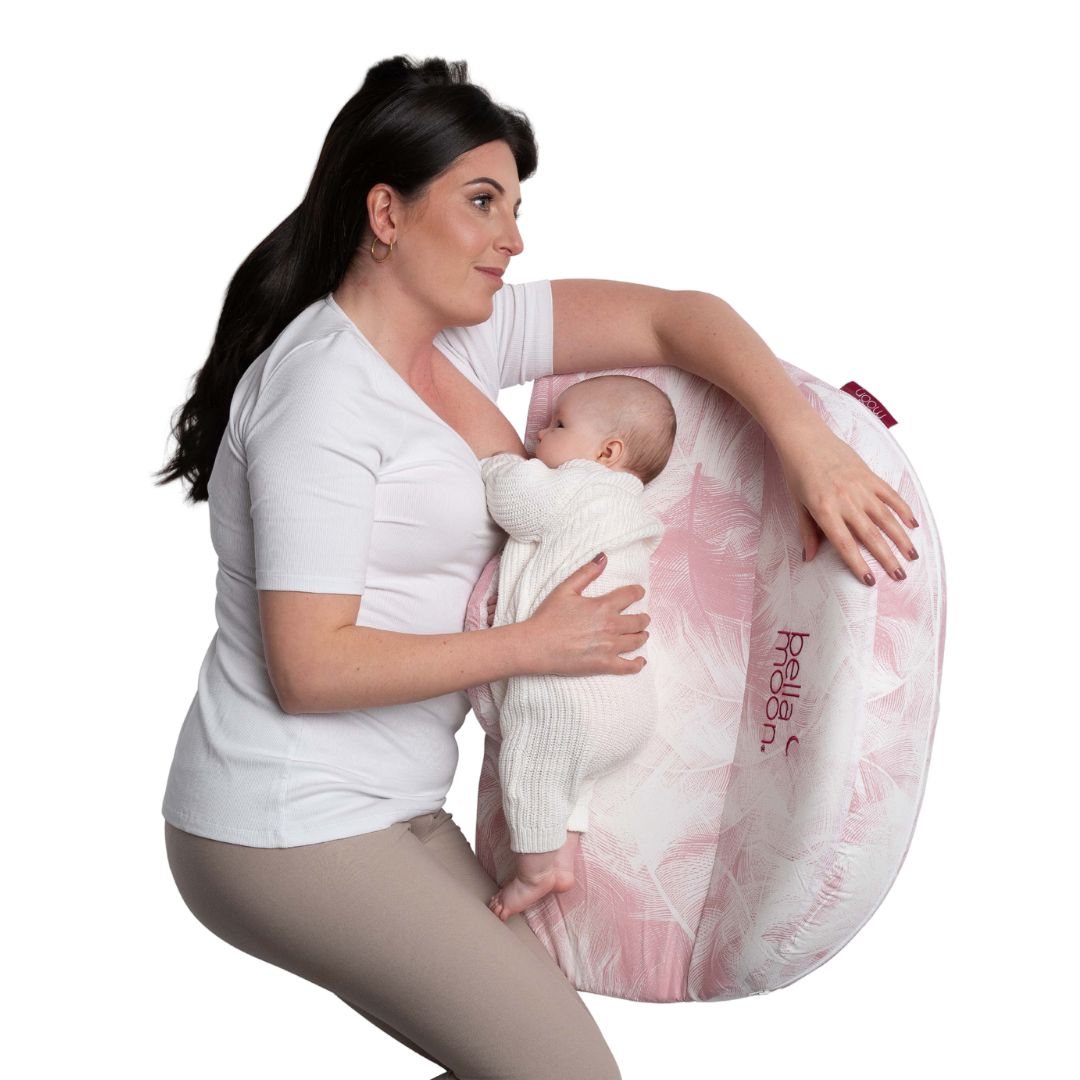 Lie Down Feeding Pillow with Anti Roll Support