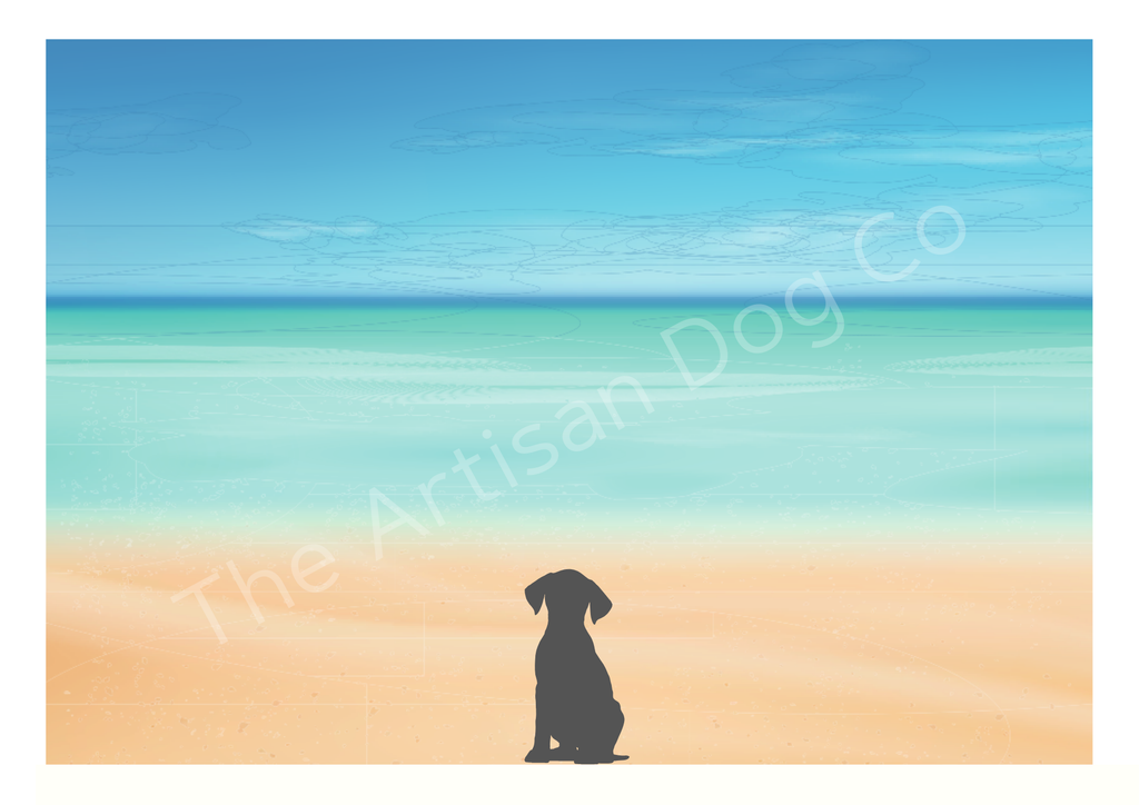 Dog in Nature Prints A4 and A3 Landscape