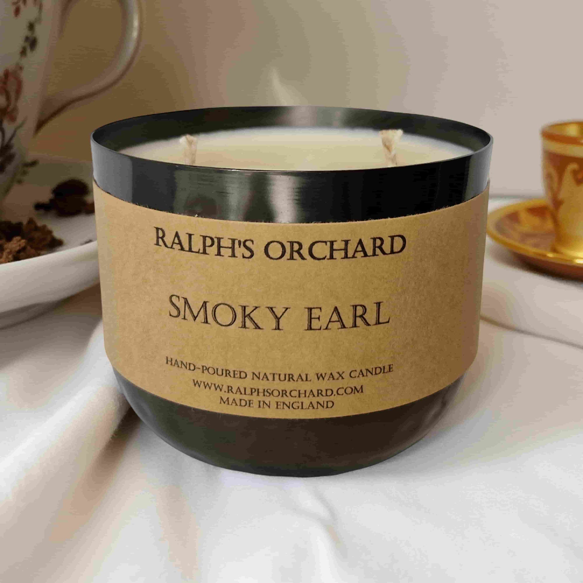 Two Wick Dimpled Black Candle