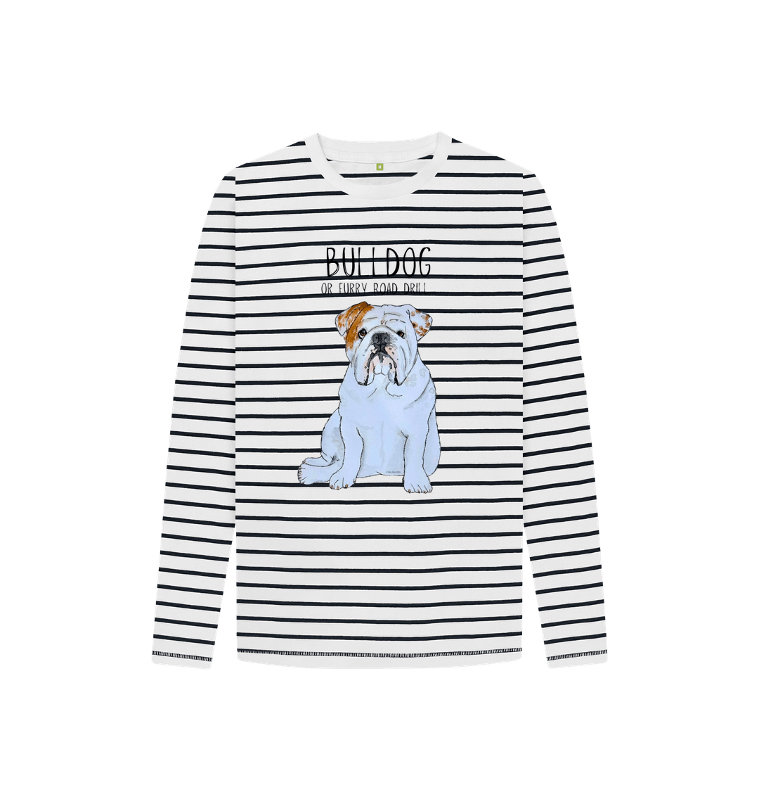 Kids Bulldog Breton Stripe Long Sleeve Tee