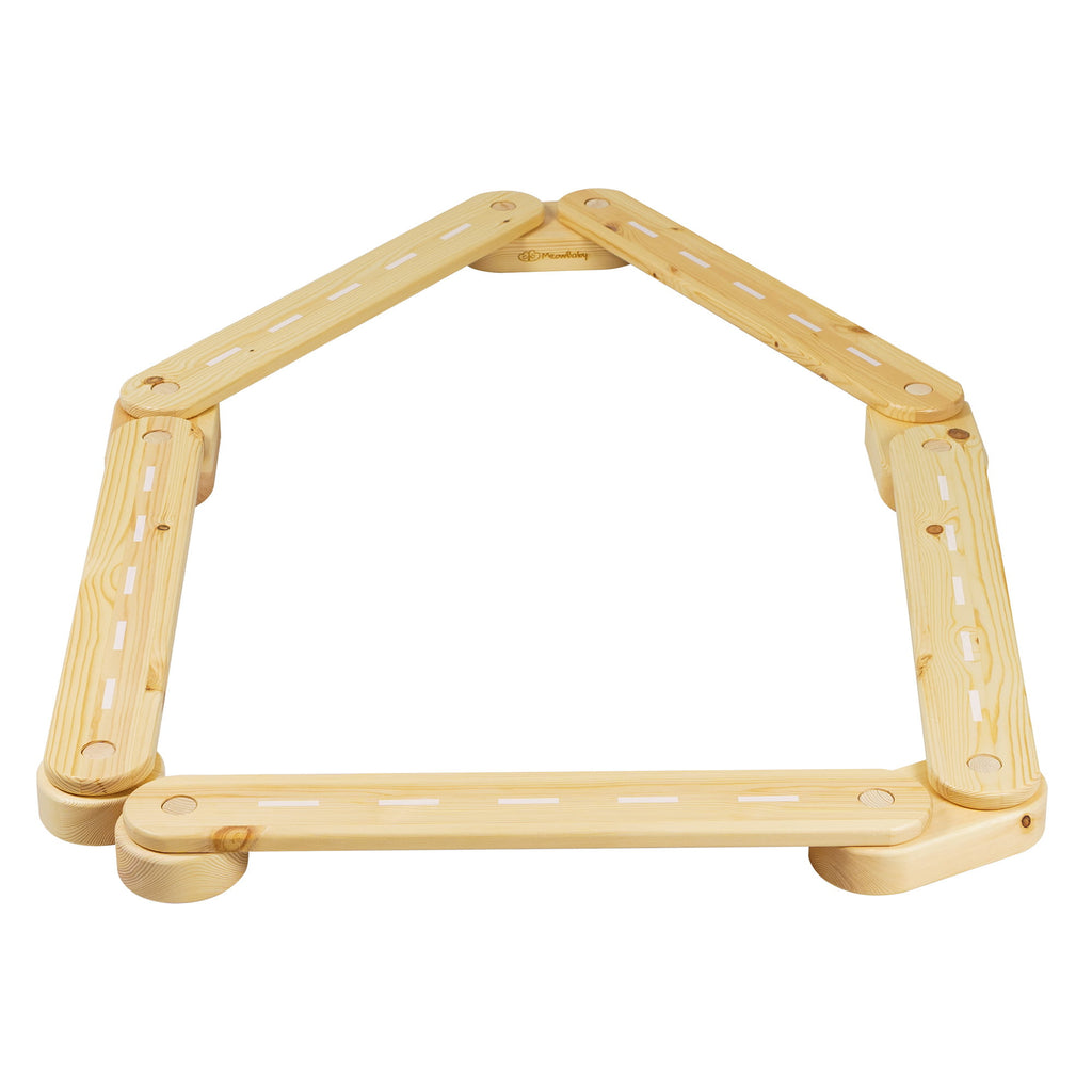 Wooden Balance Beam for Kids – Educational & Eco-Friendly Toy by MeowBaby at www.brixbailey.com
