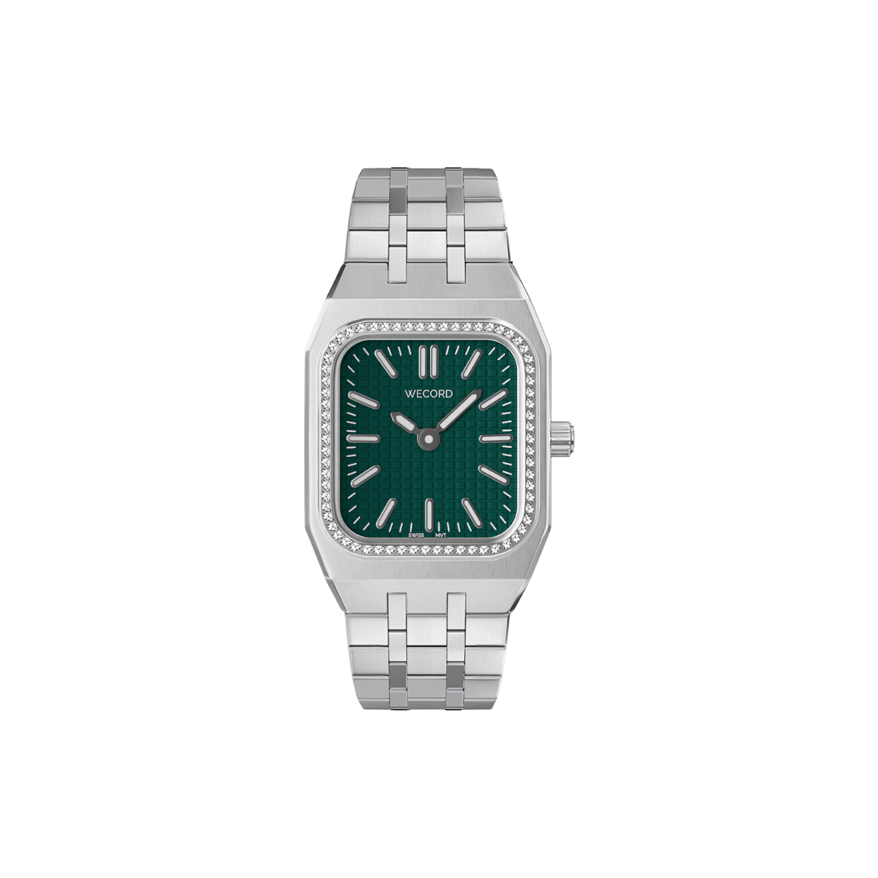 Small Diamond Watch in Stainless Steel