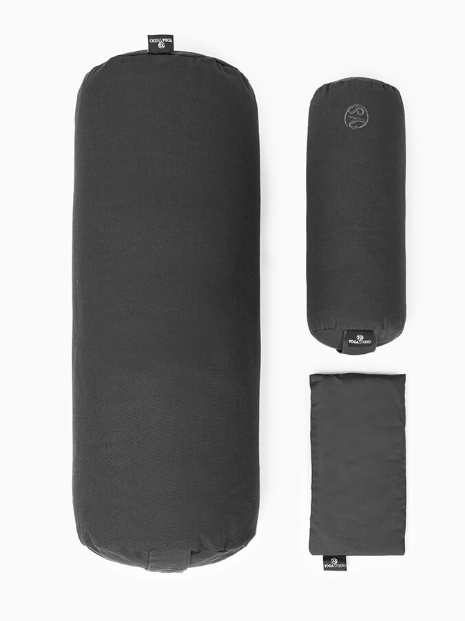 Organic Meditation Bolster and Eye Pillow Set for Yoga and Relaxation
