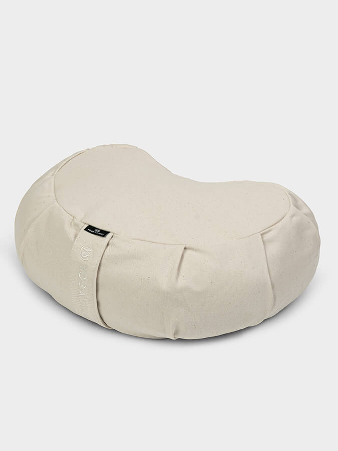 Organic Buckwheat Zafu Crescent Meditation Cushion