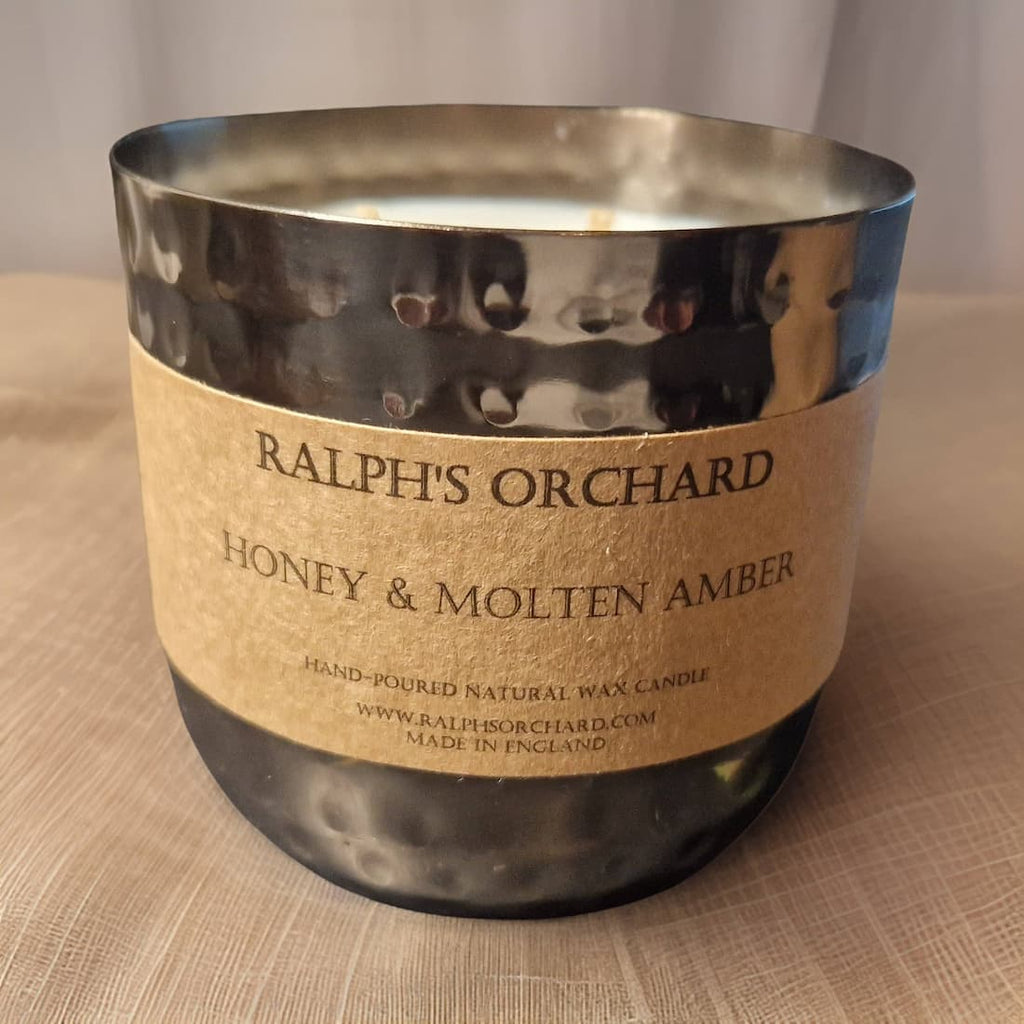Two Wick Dimpled Black Candle