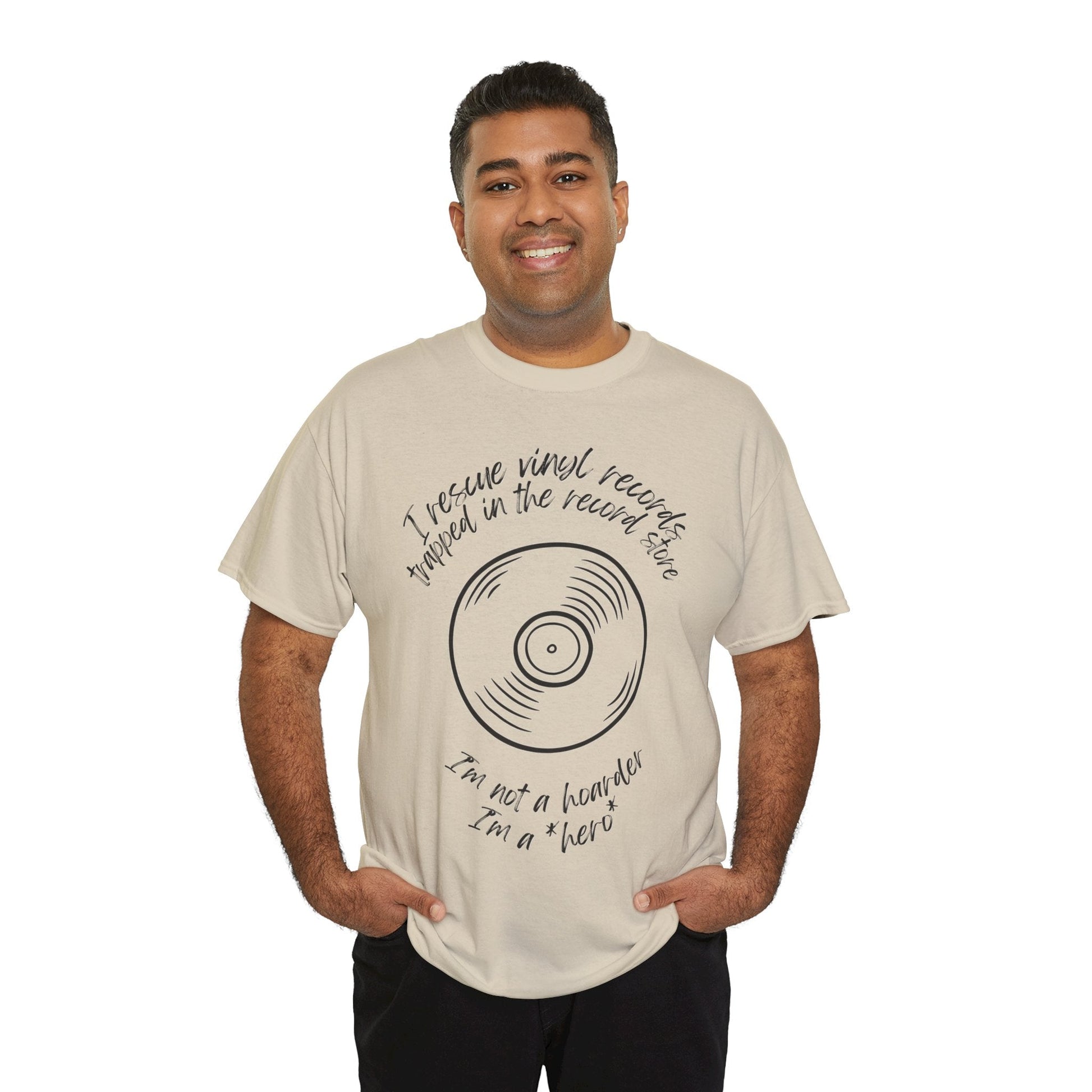 I'm Not a Hoarder I'm a Hero Men's Vinyl T-Shirt