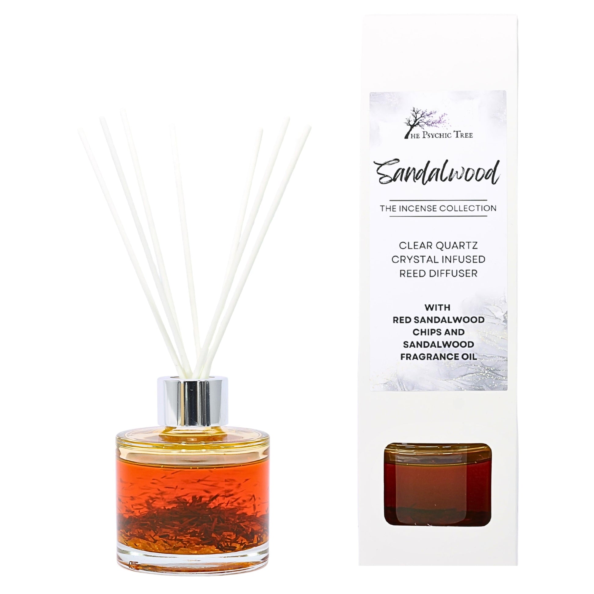 Sandalwood Crystal Infused Reed Diffuser
