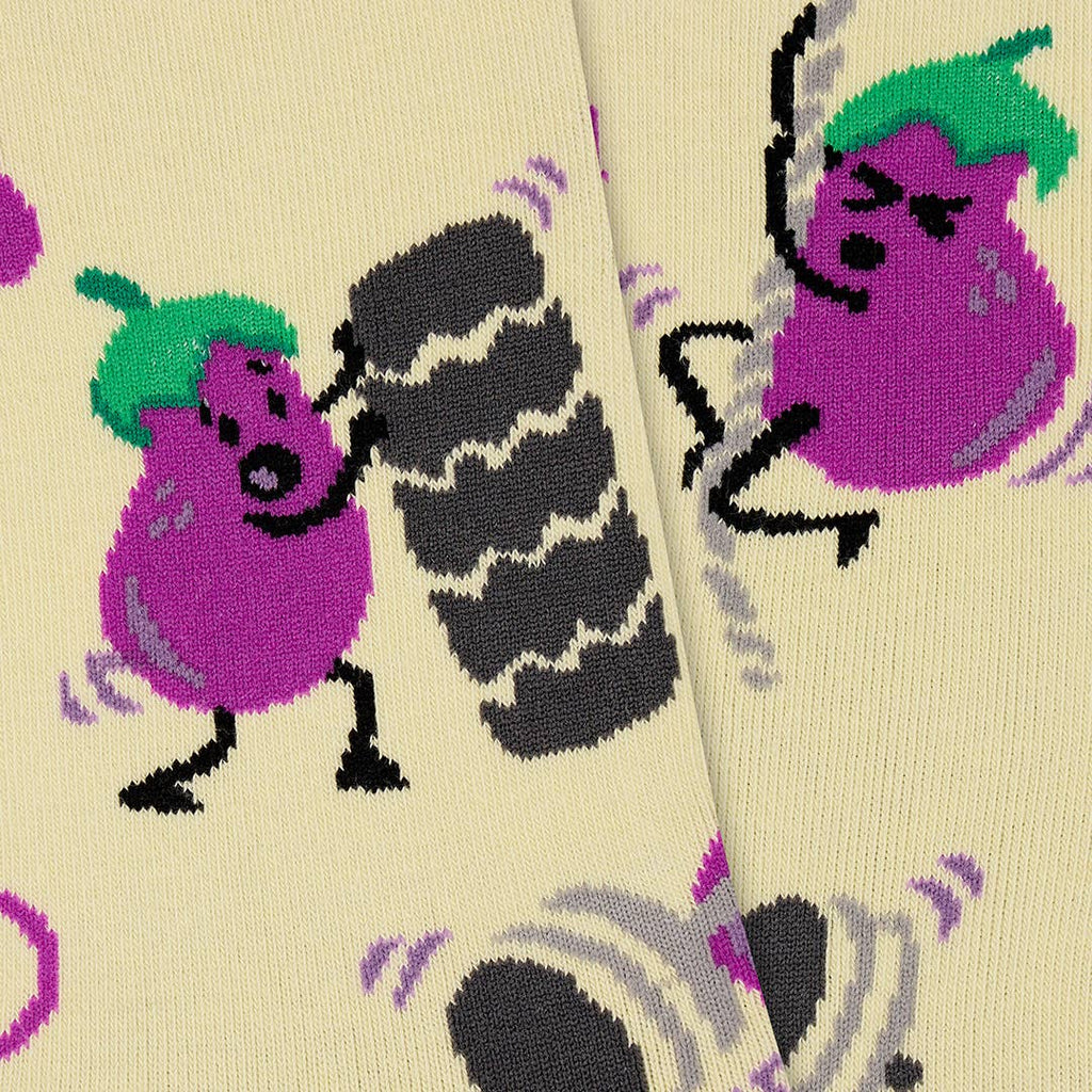 Eggplant Gains Socks