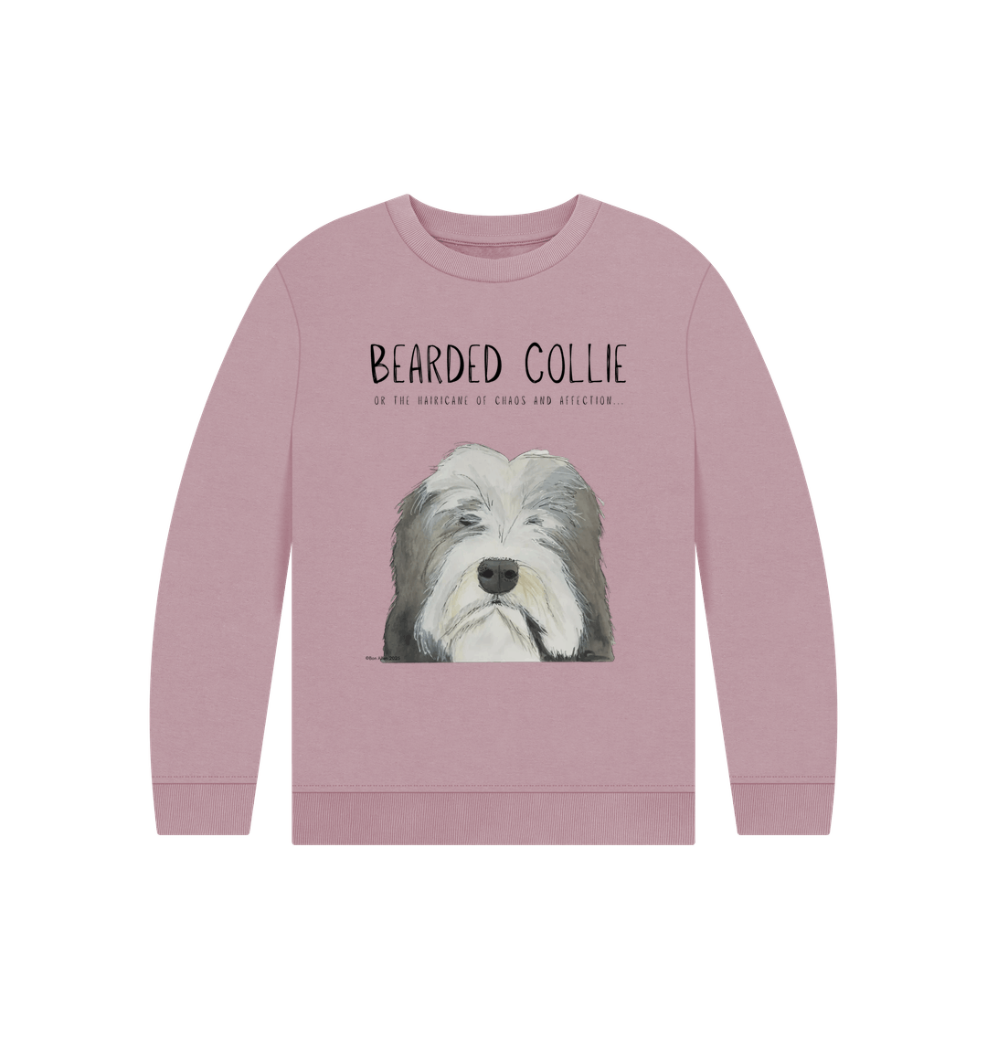Bearded Collie Kids Sweatshirt in Organic Cotton