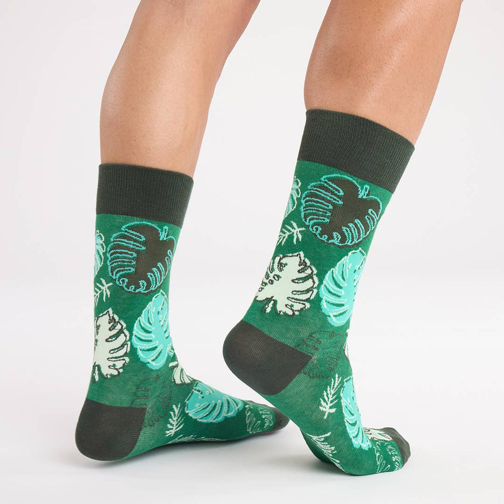 Monstera Leaf Socks for Plant Lovers