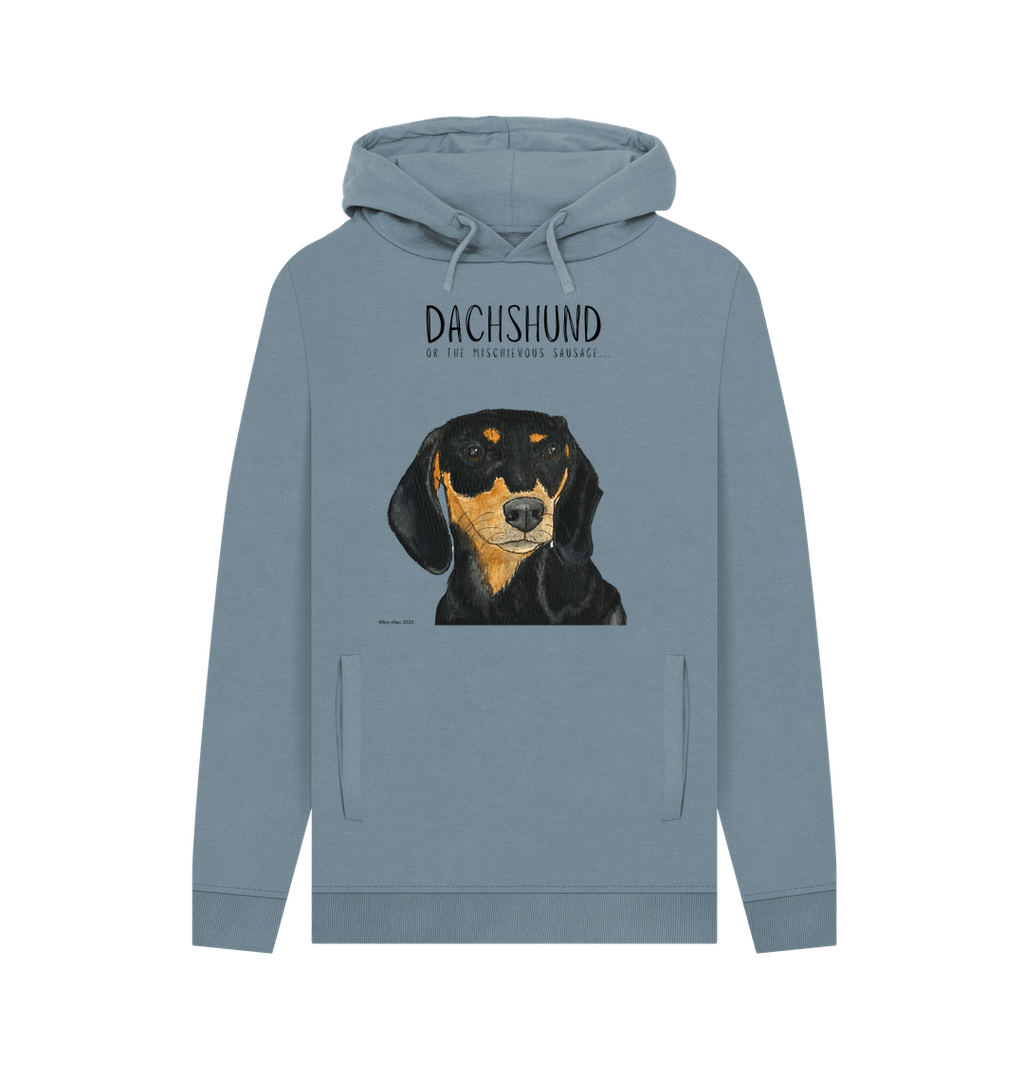 Black and Tan Dachshund Hoodie Small Legs Big Attitude