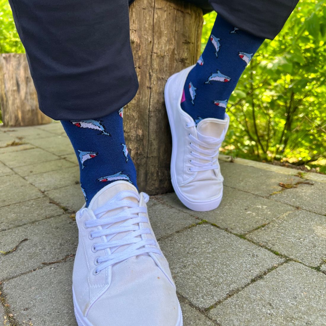 Sharks Matching Bamboo Socks for Adults and Children