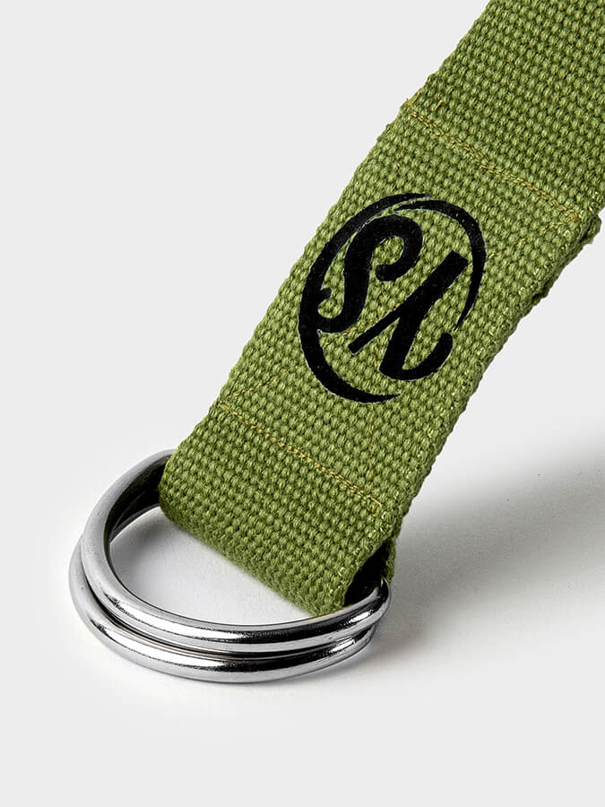 Organic Cotton D-Ring Yoga Belt Strap 2.5m