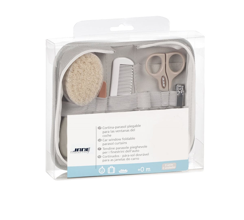 Baby Hygiene Care Set with Zip Toilet Bag, 8 Piece Newborn Grooming Kit