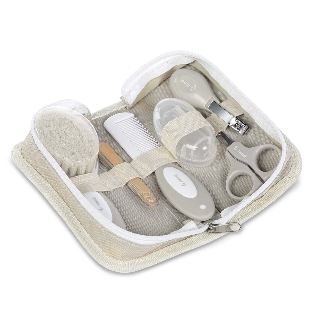 Baby Hygiene Care Set with Zip Toilet Bag, 8 Piece Newborn Grooming Kit