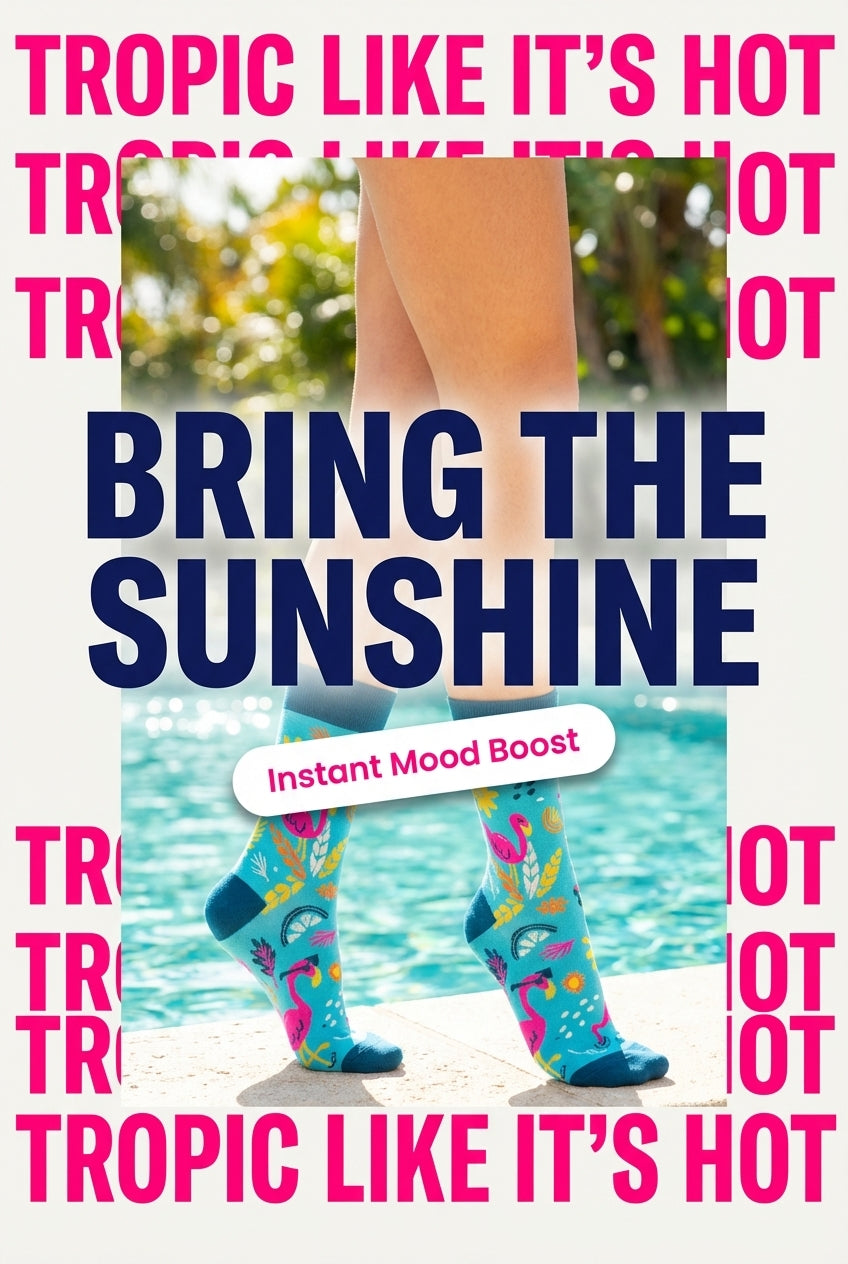 Tropical Flamingo Socks
