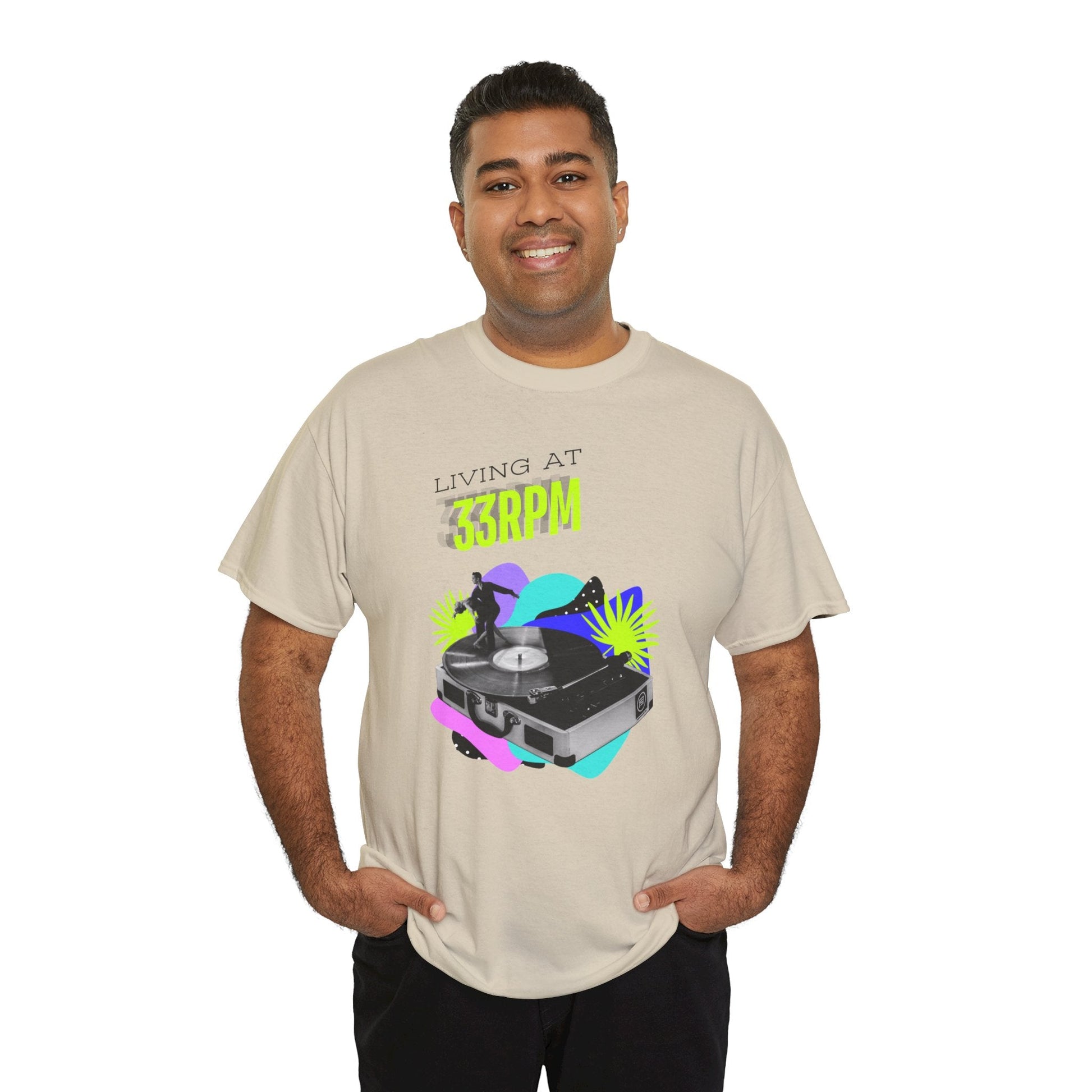 Living at 33rpm Flouro Men's T-Shirt
